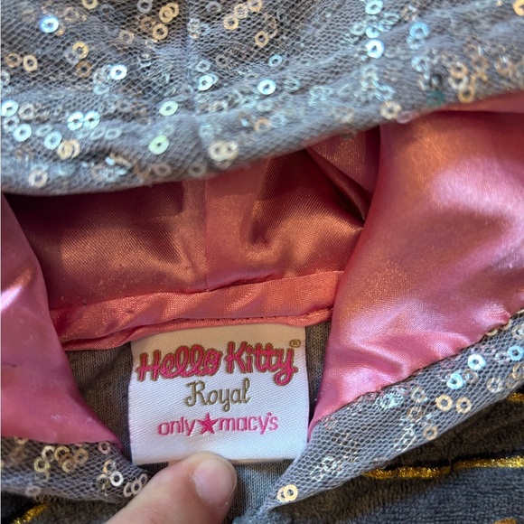2014 Hello Kitty Terrycloth Sequin Sparkly Little Girls Zip Up Jacket Soze 2T - Picture 3 of 4